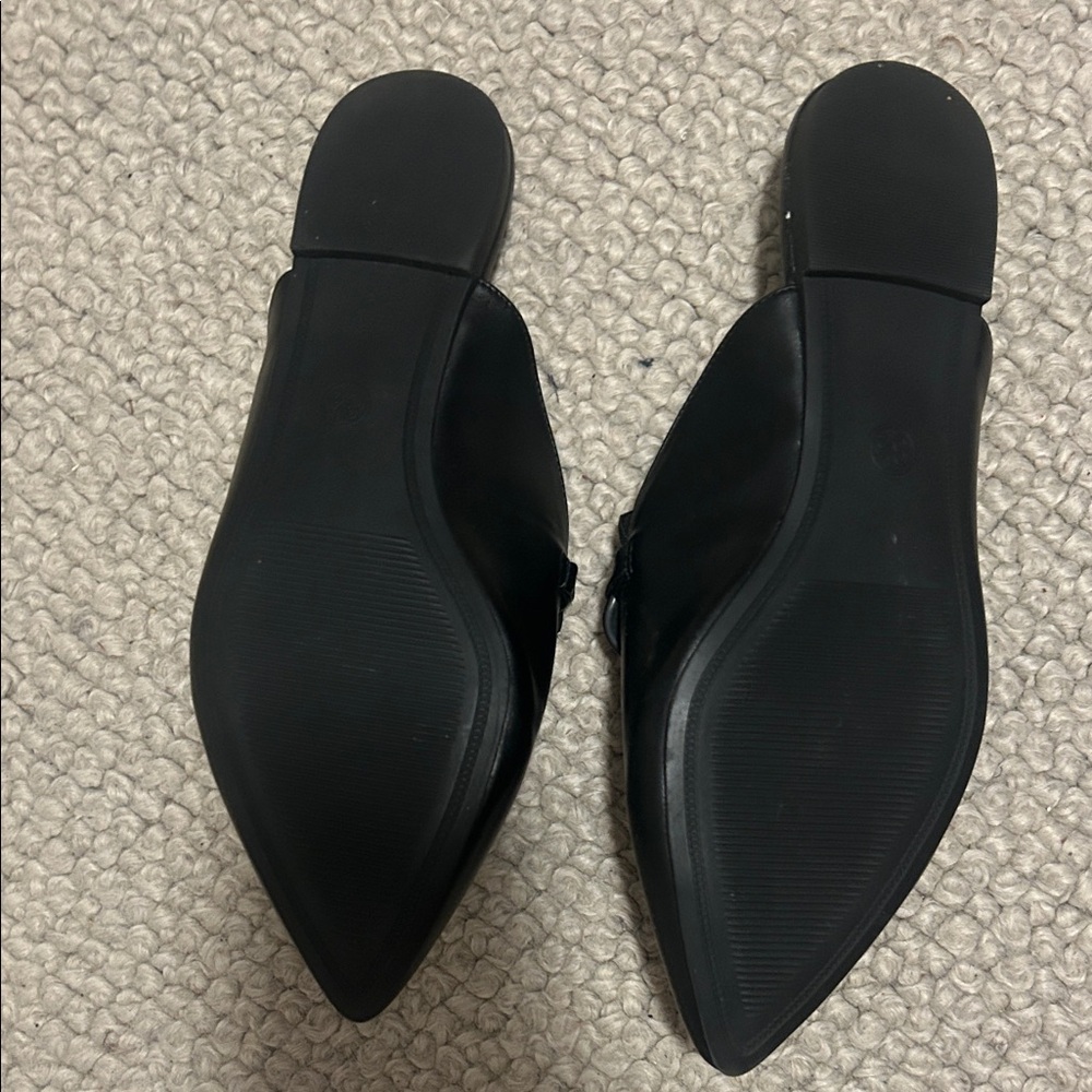 A New Day Black Chain Detail Mules - Picture 2 of 4